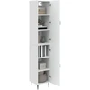 Spintelė 2 pcs Itin blizgi balta 33 x 34,5 x 89,5 cm