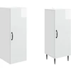 Spintelė 2 pcs Itin blizgi balta 33 x 34,5 x 89,5 cm