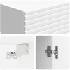 Spintelė 2 pcs Itin blizgi balta 33 x 34,5 x 89,5 cm