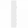 Spintelė 2 pcs Itin blizgi balta 33 x 34,5 x 87 cm