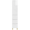 Spintelė 2 pcs Itin blizgi balta 33 x 34,5 x 90 cm