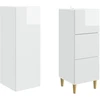 Spintelė 2 pcs Itin blizgi balta 33 x 34,5 x 90 cm