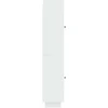 Spintelė 2 pcs Itin blizgi balta 34,5 x 33 x 90 cm