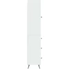 Spintelė 2 pcs Itin blizgi balta 34,5 x 34,5 x 90 cm
