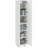 Spintelė 2 pcs Itin blizgi balta 34,5 x 33 x 90 cm