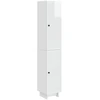 Spintelė 2 pcs Itin blizgi balta 34,5 x 33 x 90 cm