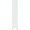 Spintelė 2 pcs Itin blizgi balta 66 x 34,5 x 90 cm