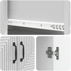 Spintelė 2 pcs Itin blizgi balta 66 x 34,5 x 89,5 cm