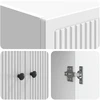 Spintelė 2 pcs Itin blizgi balta 66 x 34,5 x 90 cm