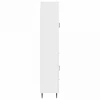 Spintelė 2 pcs Itin blizgi balta 66 x 34,5 x 89,5 cm