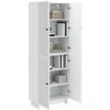Spintelė 2 pcs Itin blizgi balta 66 x 34,5 x 90 cm
