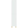 Spintelė 2 pcs Itin blizgi balta 66 x 34,5 x 95 cm
