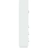 Spintelė 2 pcs Itin blizgi balta 66 x 34,5 x 87 cm
