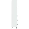 Spintelė 2 pcs Itin blizgi balta 66 x 34,5 x 90 cm