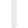 Spintelė 2 pcs Itin blizgi balta 66 x 34,5 x 95 cm
