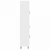 Spintelė 2 pcs Itin blizgi balta 66 x 34,5 x 89,5 cm