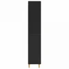 Spintelė 2 pcs Juoda 33 x 34,5 x 90 cm Apdirbta mediena