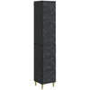 Spintelė 2 pcs Juoda 33 x 34,5 x 90 cm Apdirbta mediena