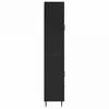 Spintelė 2 pcs Juoda 66 x 34,5 x 89,5 cm Apdirbta mediena