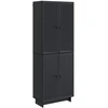 Spintelė 2 pcs Juoda 66 x 34,5 x 90 cm Apdirbta mediena