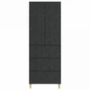 Spintelė 2 pcs Juoda 66 x 34,5 x 90 cm Apdirbta mediena