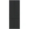 Spintelė 2 pcs Juoda Apdirbta mediena
