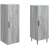 Spintelė 2 pcs Pilka Sonoma 33 x 34,5 x 89,5 cm