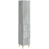 Spintelė 2 pcs Pilka Sonoma 33 x 34,5 x 90 cm Apdirbta mediena