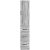 Spintelė 2 pcs Pilka Sonoma 33 x 34,5 x 87 cm Apdirbta mediena