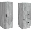 Spintelė 2 pcs Pilka Sonoma 33 x 34,5 x 87 cm Apdirbta mediena