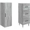 Spintelė 2 pcs Pilka Sonoma 33 x 34,5 x 90 cm Apdirbta mediena