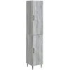 Spintelė 2 pcs Pilka Sonoma 33 x 34,5 x 89,5 cm