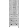 Spintelė 2 pcs Pilka Sonoma 66 x 34,5 x 90 cm Apdirbta mediena