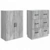 Spintelė 2 pcs Pilka Sonoma 66 x 34,5 x 87 cm Apdirbta mediena