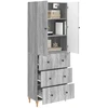 Spintelė 2 pcs Pilka Sonoma 66 x 34,5 x 90 cm Apdirbta mediena