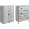 Spintelė 2 pcs Pilka Sonoma 66 x 34,5 x 90 cm Apdirbta mediena