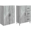 Spintelė 2 pcs Pilka Sonoma 66 x 34,5 x 89,5 cm