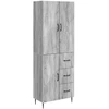 Spintelė 2 pcs Pilka Sonoma 66 x 34,5 x 89,5 cm