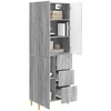 Spintelė 2 pcs Pilka Sonoma 66 x 34,5 x 90 cm Apdirbta mediena