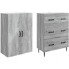 Spintelė 2 pcs Pilka Sonoma 66 x 34,5 x 90 cm Apdirbta mediena