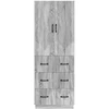Spintelė 2 pcs Pilka Sonoma 66 x 34,5 x 87 cm Apdirbta mediena