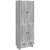 Spintelė 2 pcs Pilka Sonoma 66 x 34,5 x 95 cm Apdirbta mediena