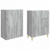 Spintelė 2 pcs Pilka Sonoma 66 x 34,5 x 90 cm Apdirbta mediena