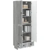 Spintelė 2 pcs Pilka Sonoma 66 x 34,5 x 95 cm Apdirbta mediena