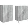 Spintelė 2 pcs Pilka Sonoma 66 x 34,5 x 89,5 cm