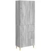Spintelė 2 pcs Pilka Sonoma 66 x 34,5 x 90 cm Apdirbta mediena
