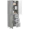 Spintelė 2 pcs Pilka Sonoma 66 x 34,5 x 89,5 cm