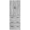 Spintelė 2 pcs Pilka Sonoma 66 x 34,5 x 87 cm Apdirbta mediena