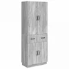 Spintelė 2 pcs Pilka Sonoma Apdirbta mediena