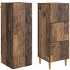 Spintelė 2 pcs Sendintos medienos 33 x 34,5 x 90 cm